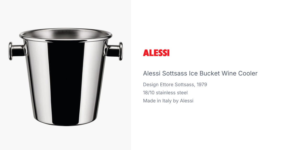 Wine Cooler by Etorre Sottsass for Alessi | hive