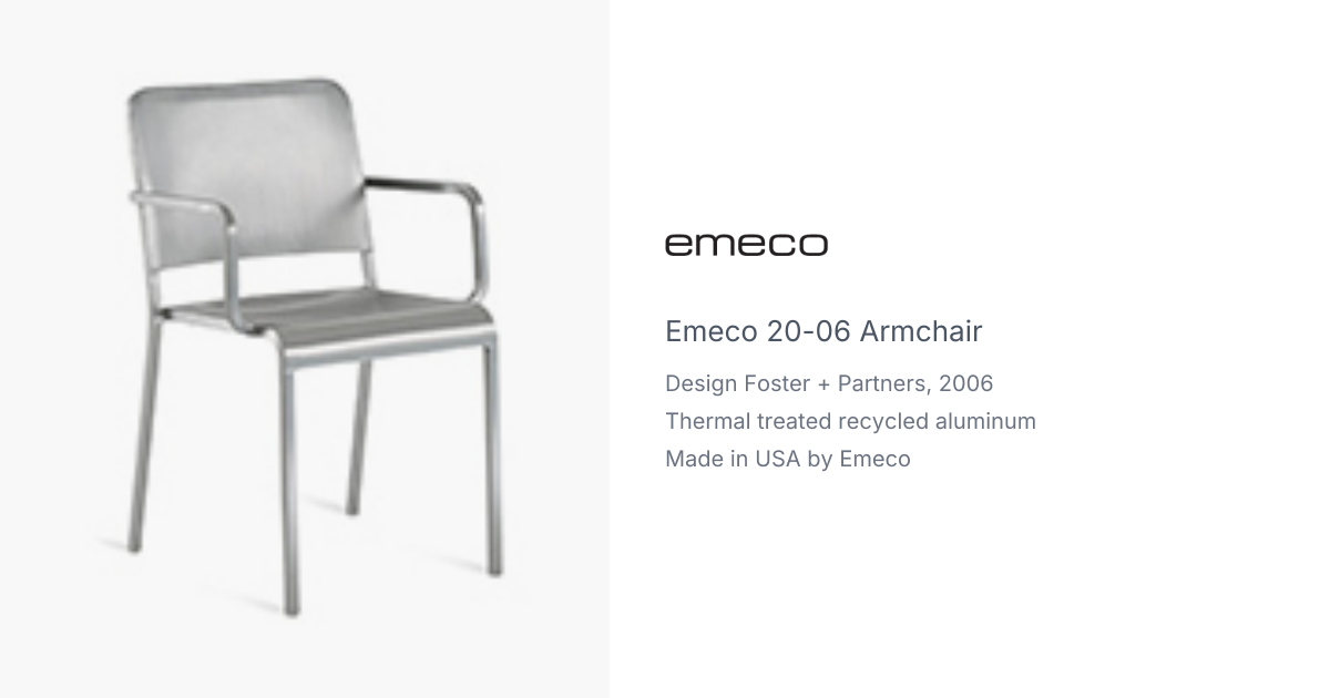 20-06 armchair by Foster + Partners for Emeco | hive