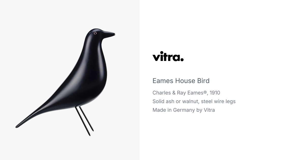 Eames House Bird by Charles & Ray Eames for Vitra | hive