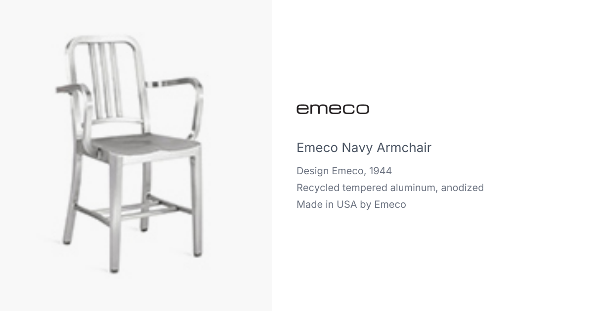 Emeco Navy Armchair 1006-A | hive