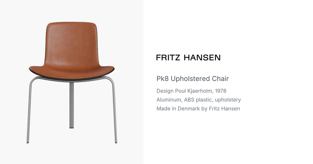 PK8 Chair by Poul Kjaerholm for Fritz Hansen | hive