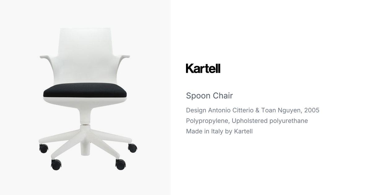 Spoon Chair by Antonio Citterio for Kartell | hive