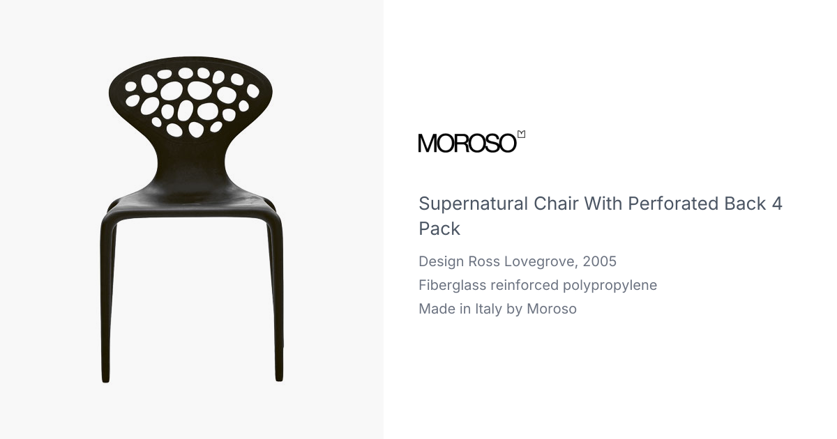 supernatural chair with perforated back 4 pack | hive