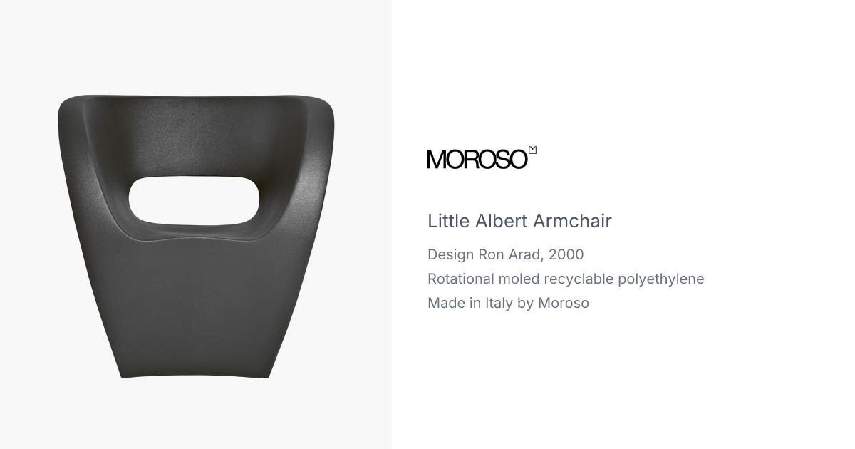 little albert armchair by Ron Arad for Moroso | hive