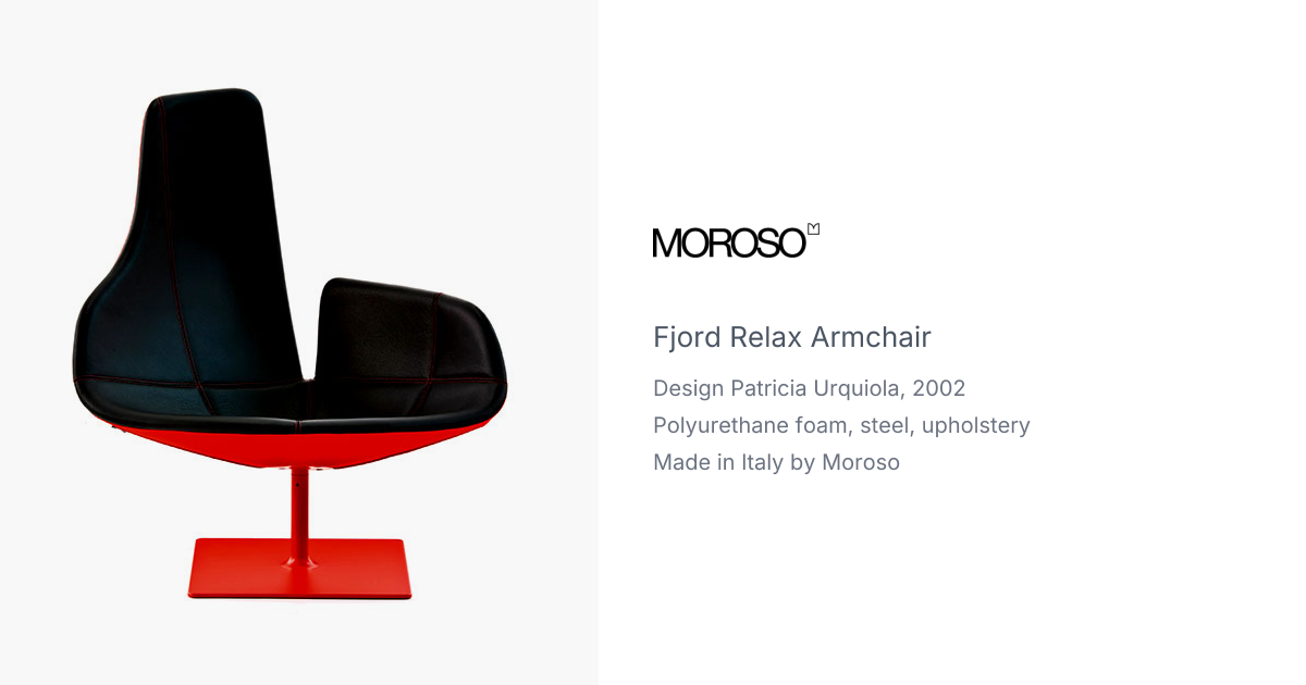 Fjord Relax Armchair by Patricia Urquiola for Moroso | hive