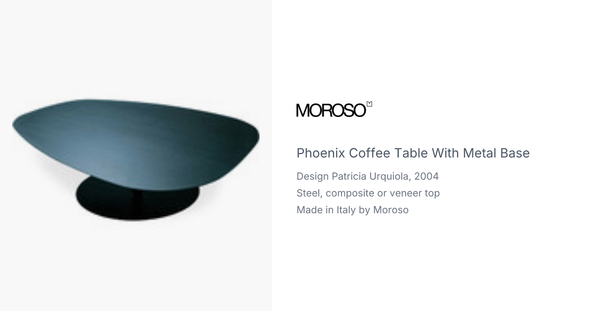 phoenix coffee table with metal base | hive