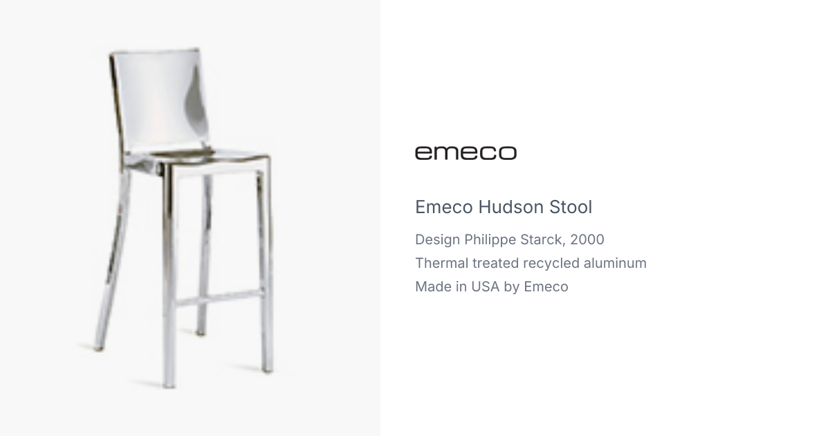 Hudson Stool by Philippe Starck for Emeco | hive