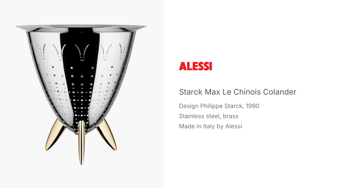 Philippe Starck Max le Chinois Colander for Alessi | hive