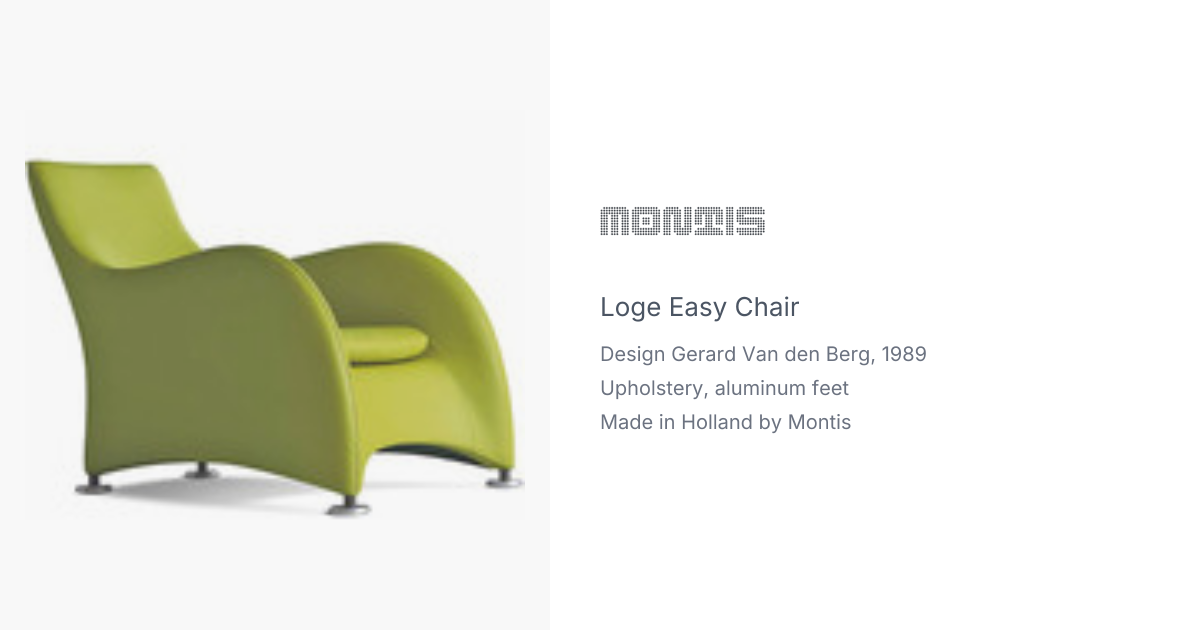 Loge easy chair by Gerard Van den Berg for Montis | hive