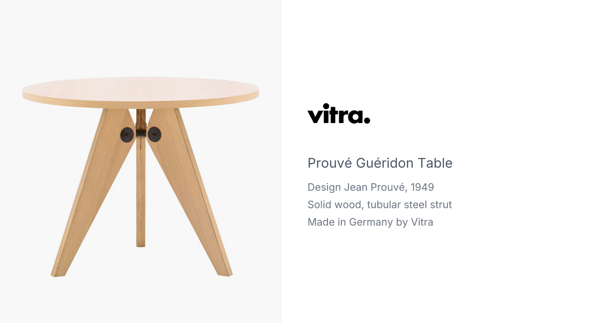 Gueridon Table by Jean Prouve for Vitra | hive