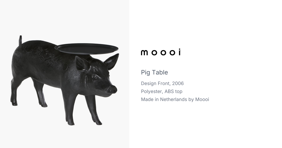 Pig Table by Front for Moooi | hive