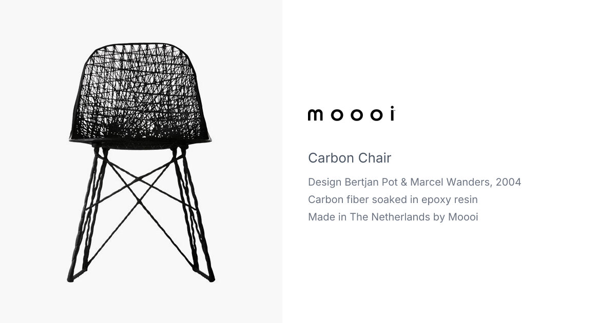 Carbon Chair by Bertjan Pot & Marcel Wanders for Moooi | hive