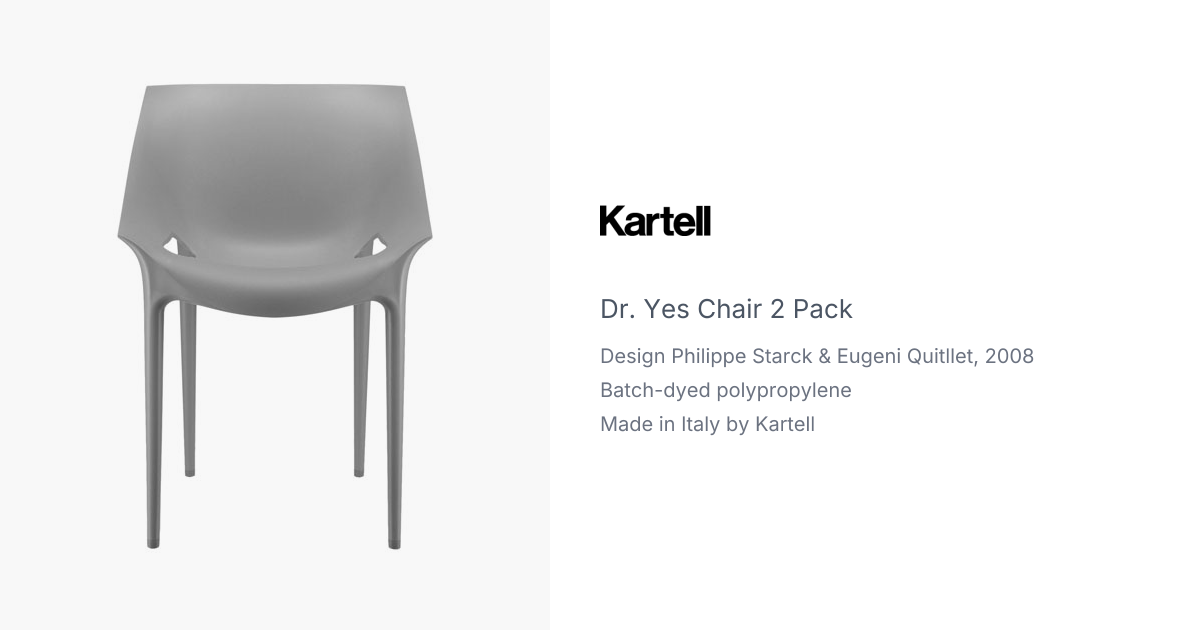 Dr. Yes Chair by Philippe Starck for Kartell | hive