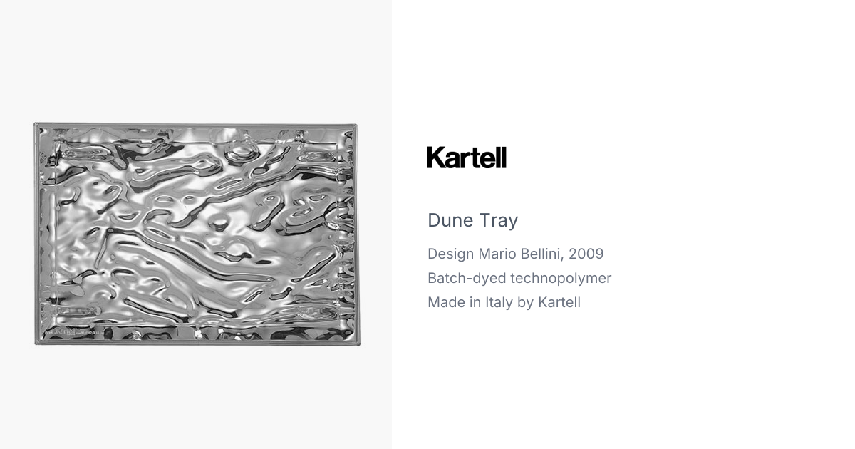 Dune Tray by Mario Bellini for Kartell | hive