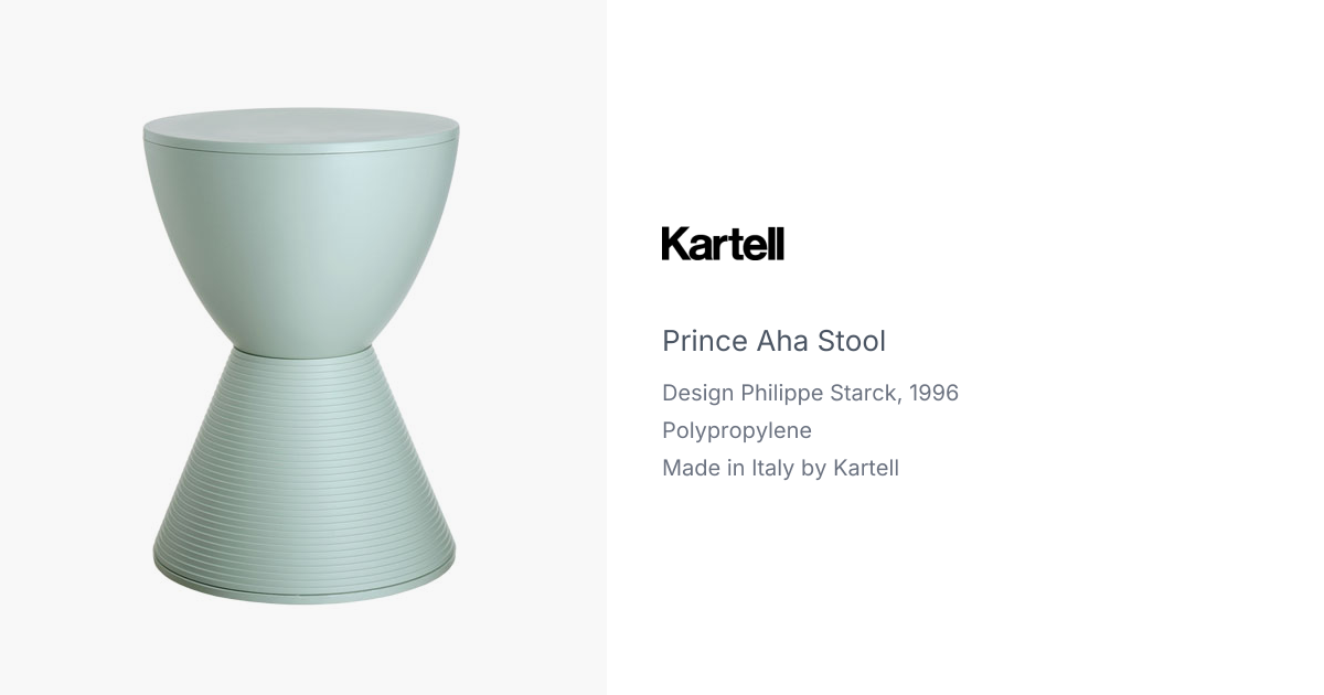 prince aha stool by philippe starck for kartell | hive