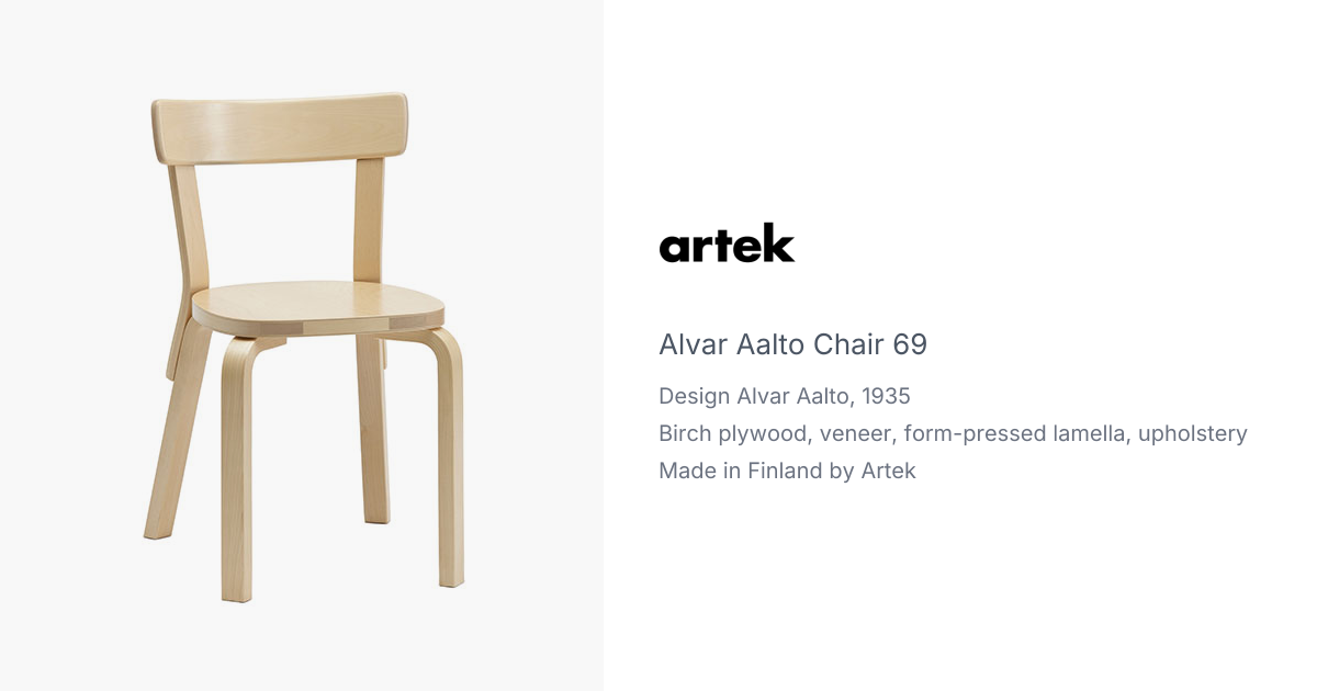 Chair 69 by Aalvar Aalto for Artek | hive