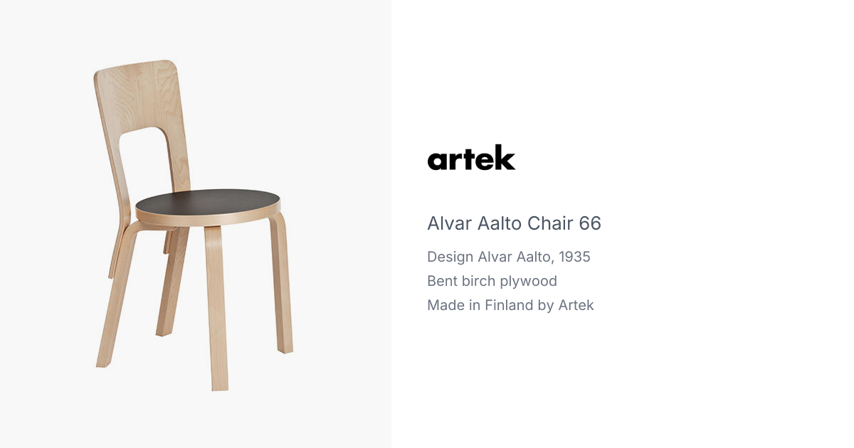 Chair 66 by Aalvar Aalto for Artek | hive