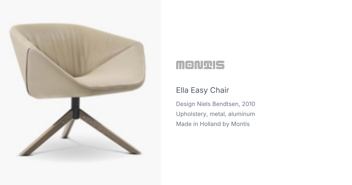 Ella Easy chair by Niels Bendtsen for Montis | hive