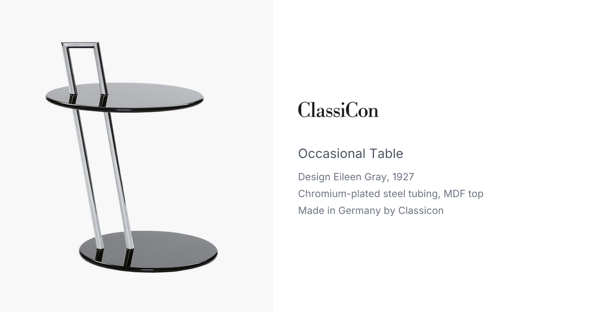Occasional table by Eileen Gray for Classicon | hive
