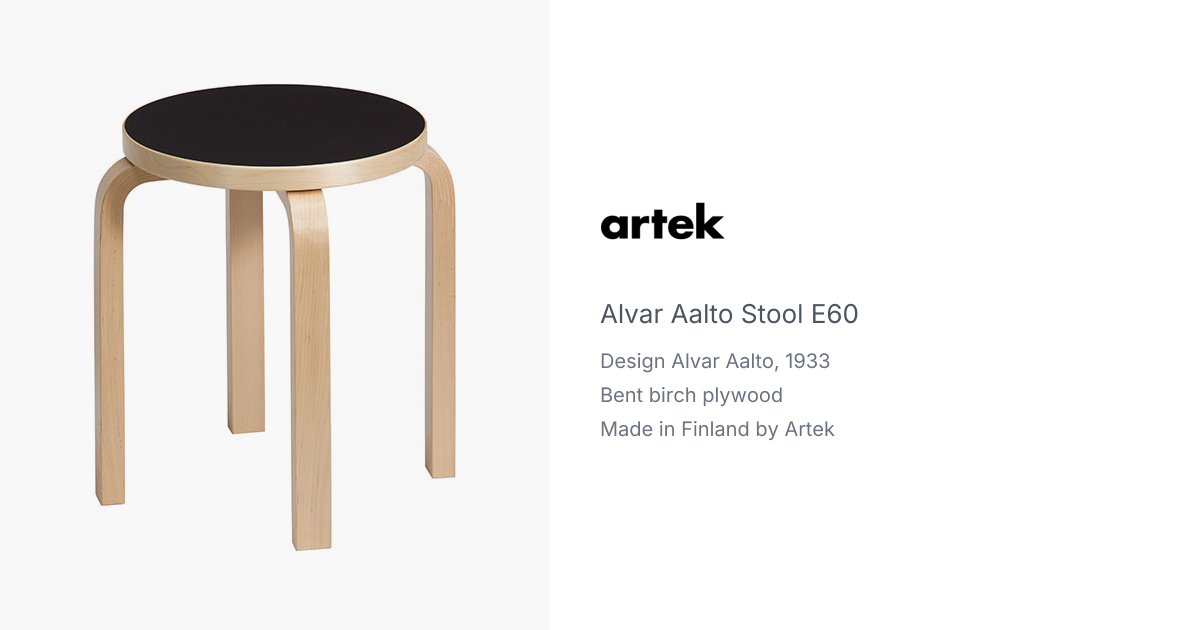Stool E60 by Alvar Aalto for Artek | hive
