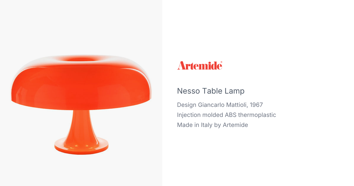 Nesso Table Lamp by Giancarlo Mattioli from Artemide | hive