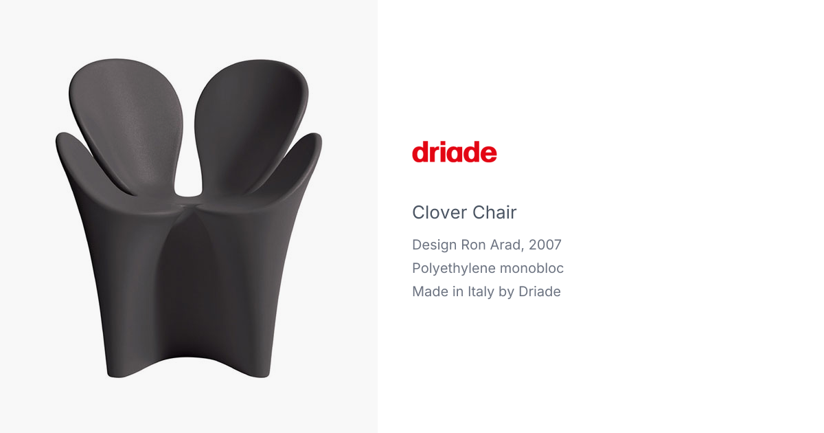 Clover Chair by Ron Arad for Driade | hive