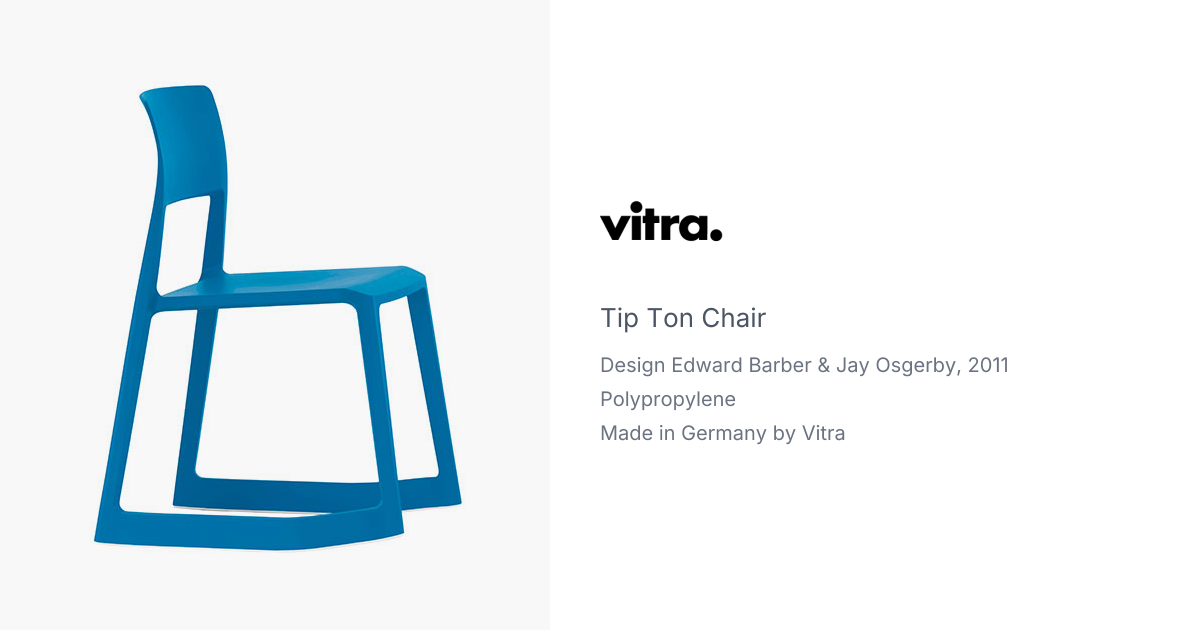 Tip Ton Chair by Edward Barber & Jay Osgerby for Vitra | hive