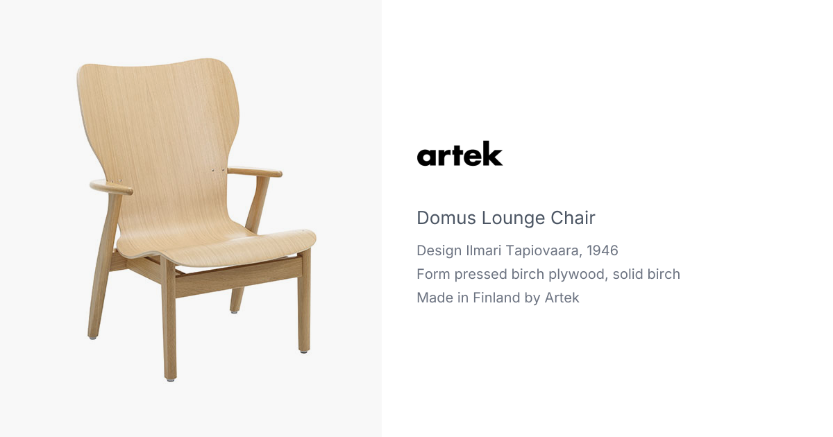 Domus Lounge Chair by Ilmari Tapiovaara for Artek | hive