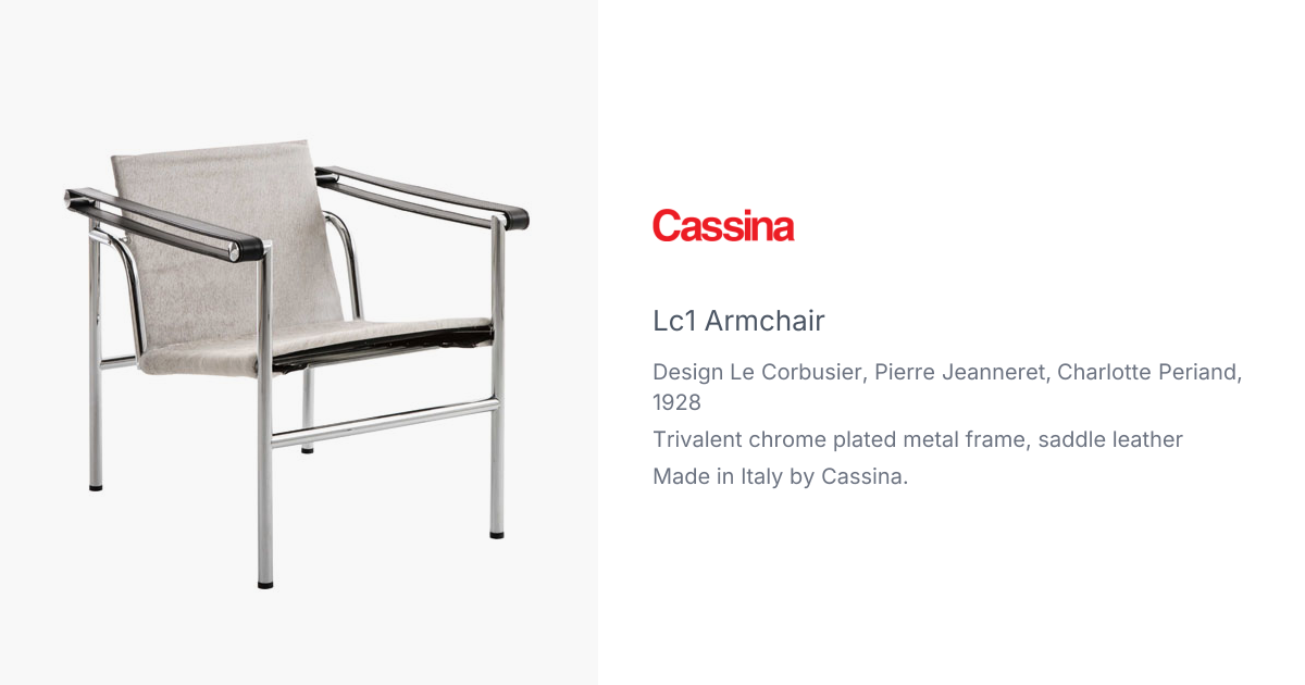 Le Corbusier LC1 Sling Chair produced by Cassina | hive