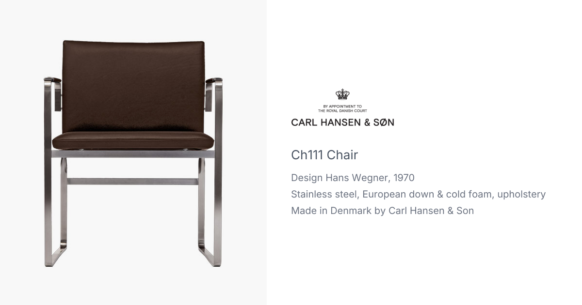 CH111 Chair by Hans Wegner for Carl Hansen & Son | hive