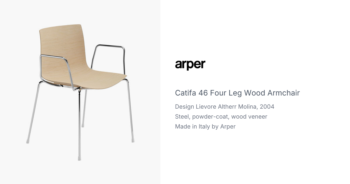 catifa 46 four leg wood armchair | hive