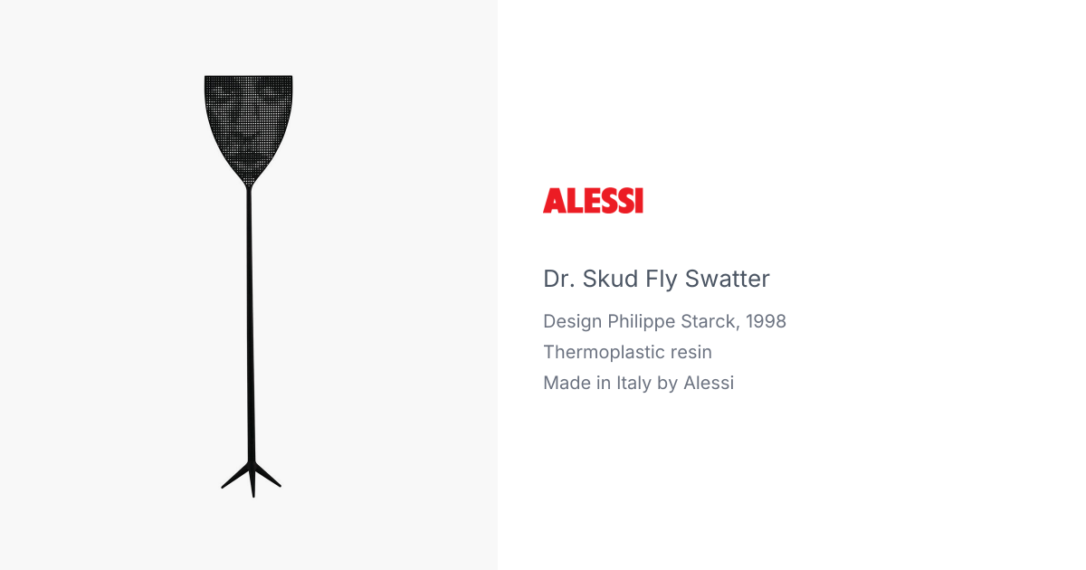 Dr. Skud Fly Swatter by Philippe Starck for Alessi | hive