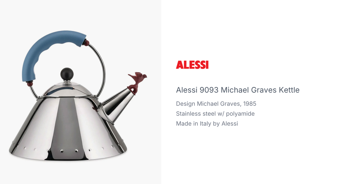 9093 kettle by Michael Graves from Alessi | hive