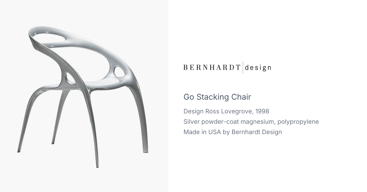 Go Stacking Chair by Ross Lovegrove for Bernhardt Design | hive