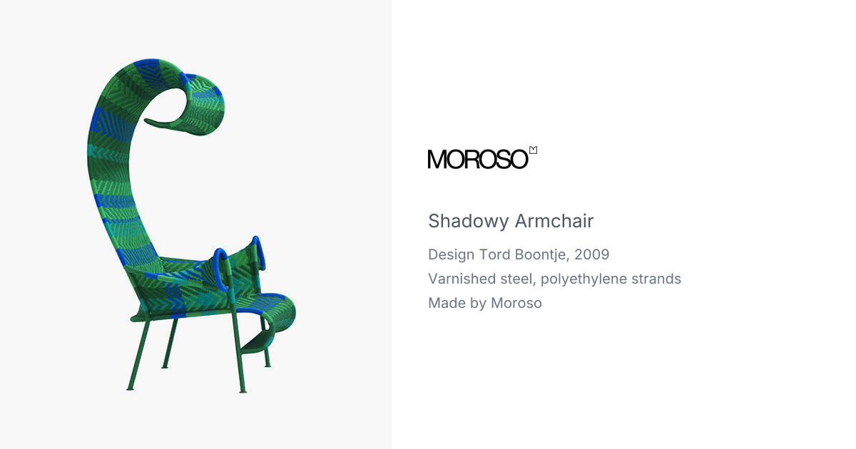 Shadowy Armchair by Tord Boontje for Moroso | hive