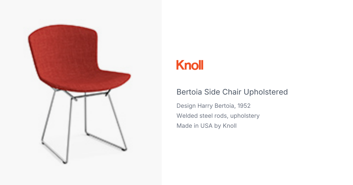bertoia side chair upholstered | hive
