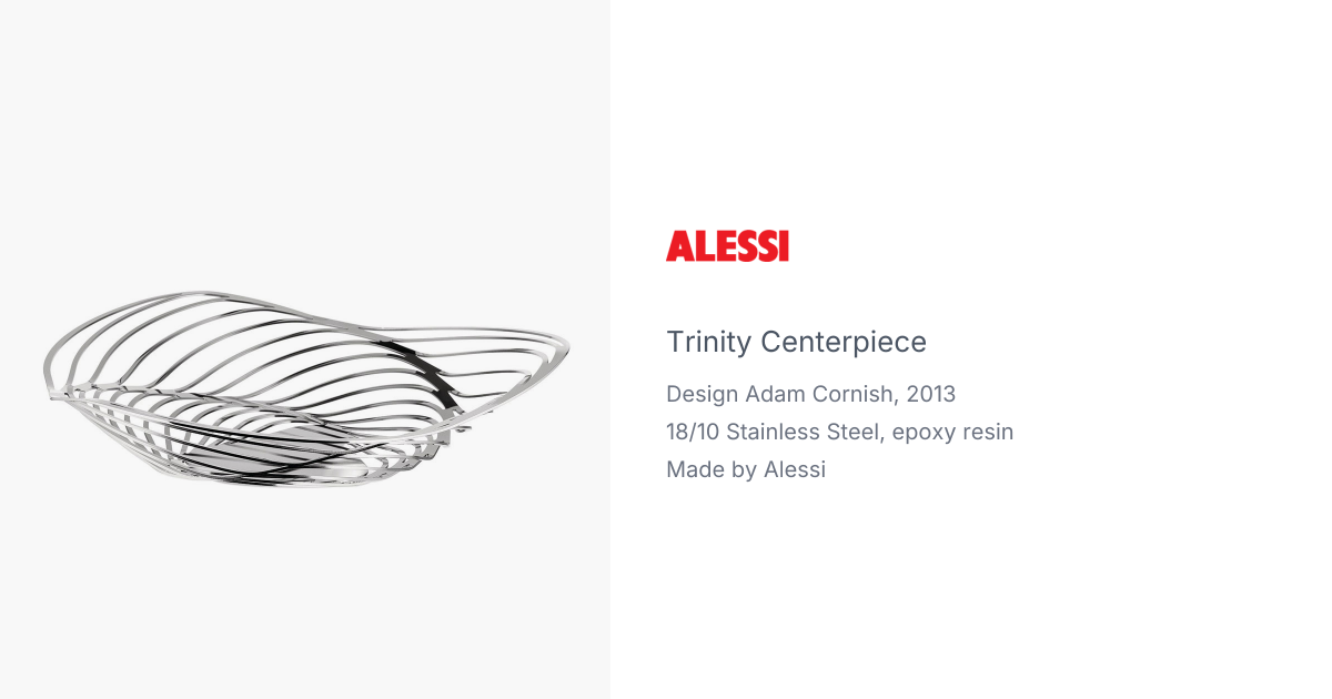 trinity centerpiece bowl by adam cornish for alessi | hive