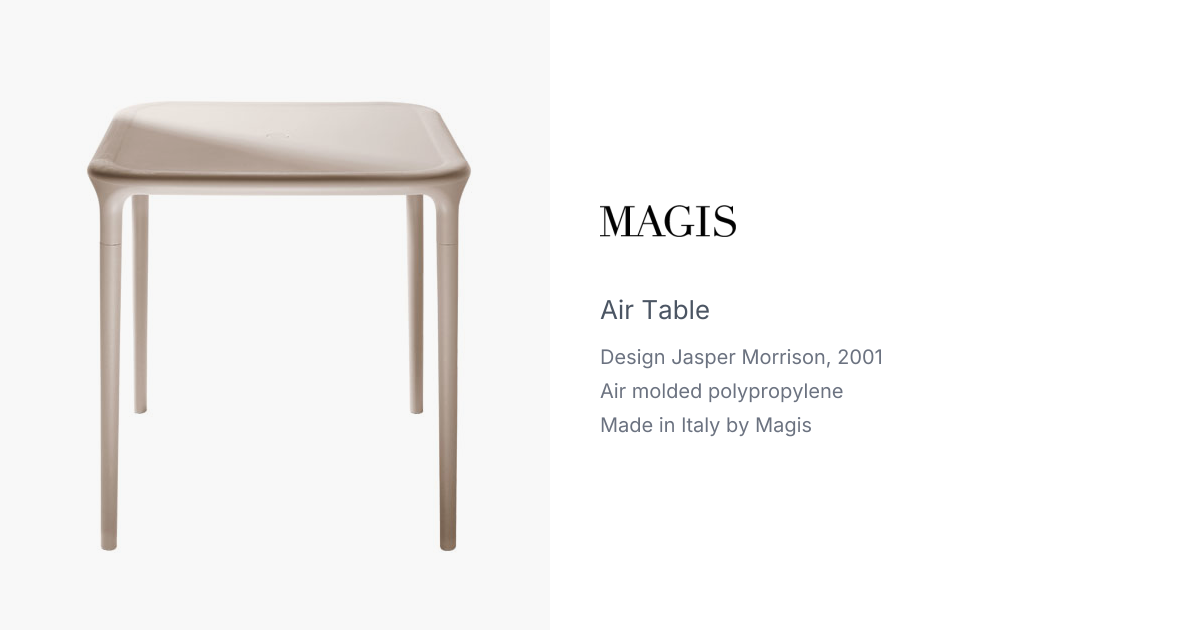 air table by jasper morrison for magis | hive