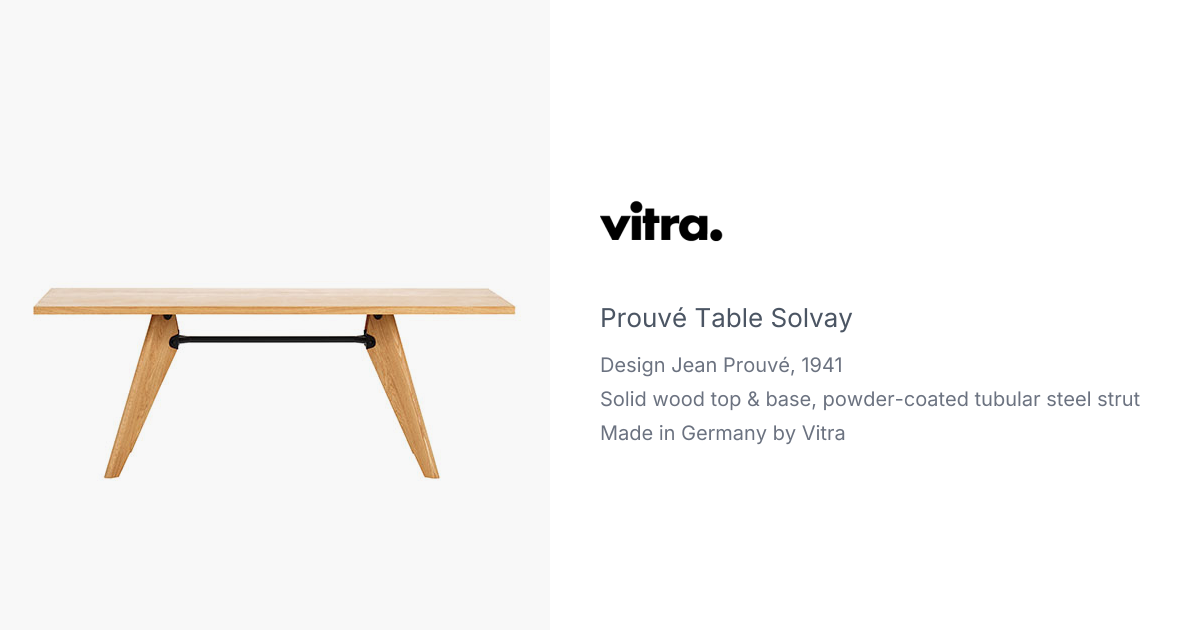 Table Solvay by Jean Prouvé for Vitra | hive