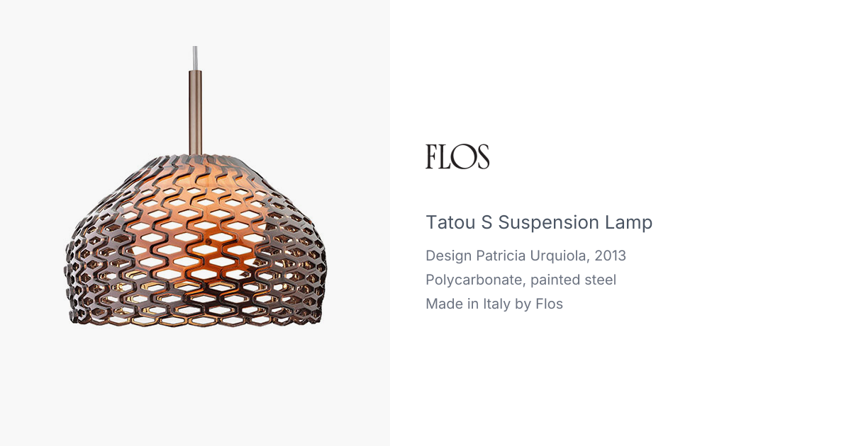 Tatou S Suspension Lamp by Patricia Urquiola for Flos | hive