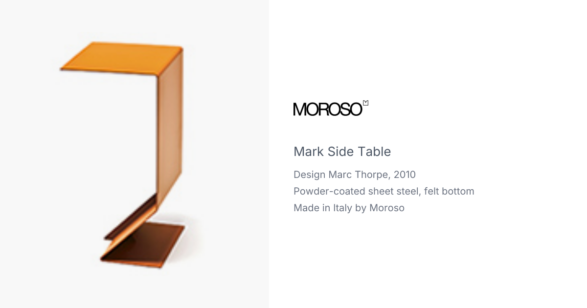 Mark Table by Marc Thorpe for Moroso | hive
