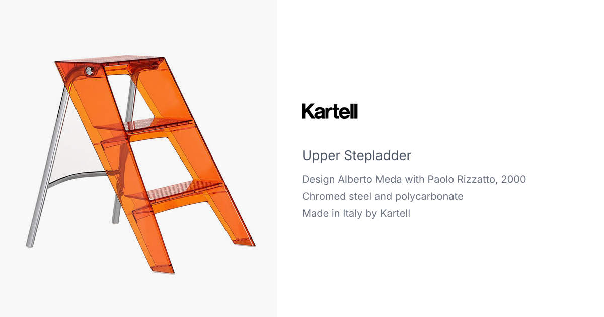 Kartell Upper Step Ladder by Alberto Meda & Paolo Rizzatto | hive