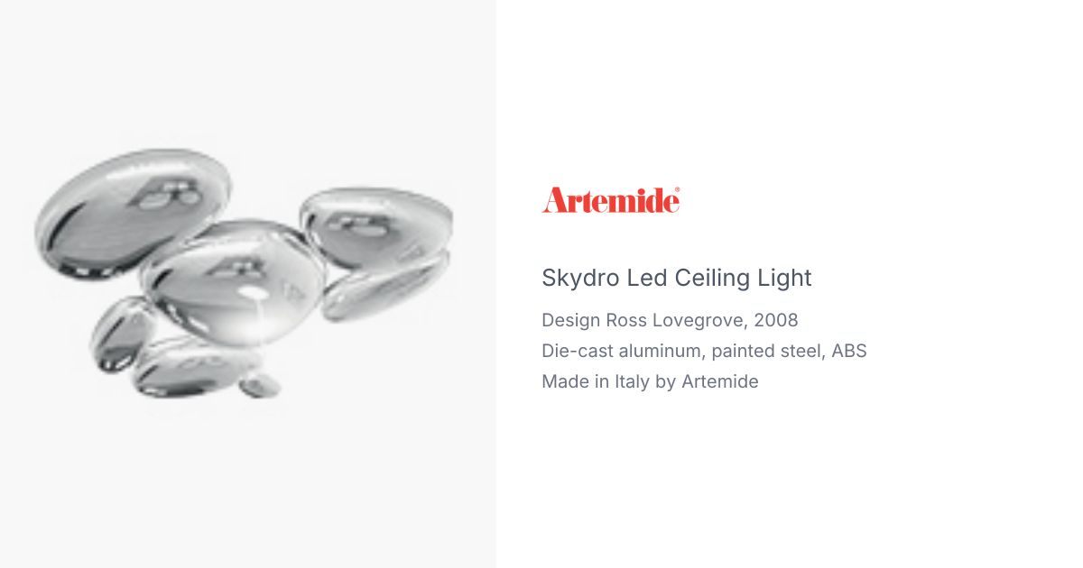 Skydro LED Ceiling Light by Ross Lovegrove for Artemide | hive