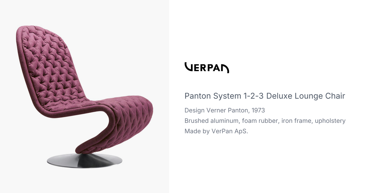 panton system 1-2-3 deluxe lounge chair | hive