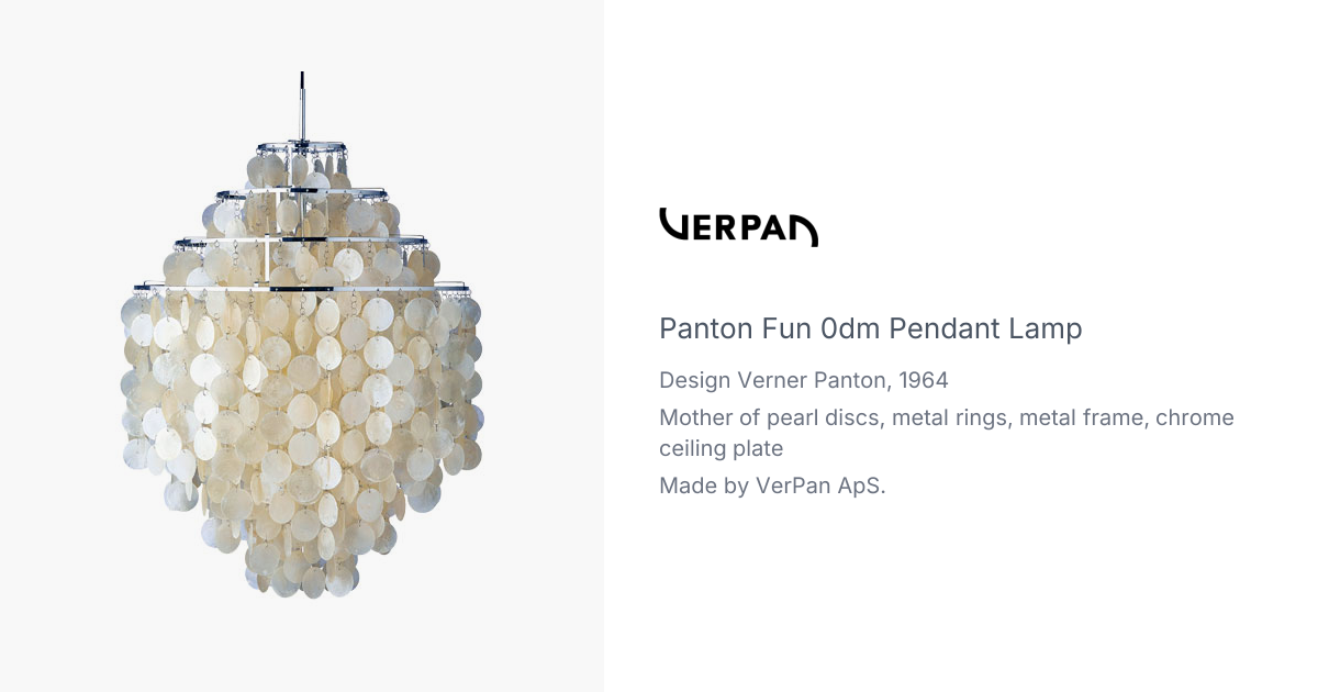 Fun 0DM Pendant Lamp by Verner Panton for Verpan | hive