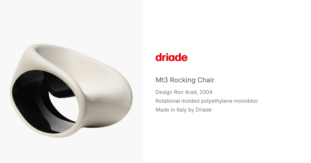 MT3 Rocking Chair by Ron Arad for Driade | hive