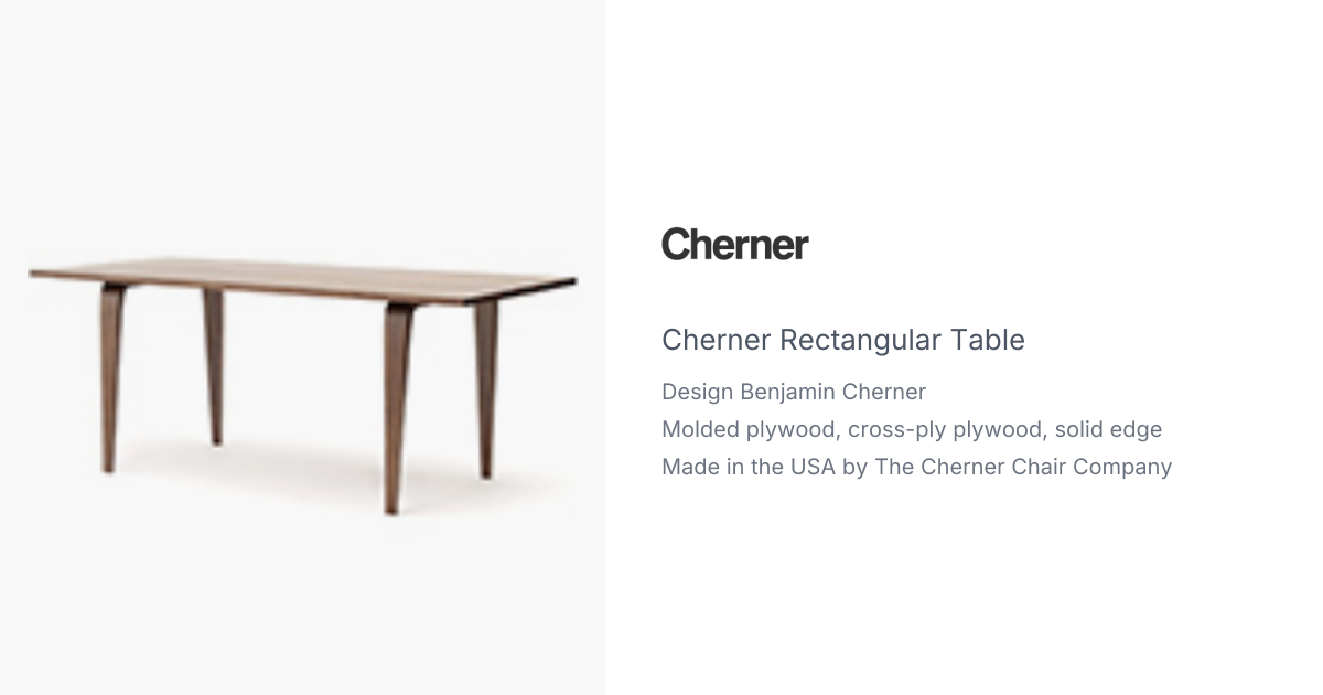 cherner rectangular table | hive
