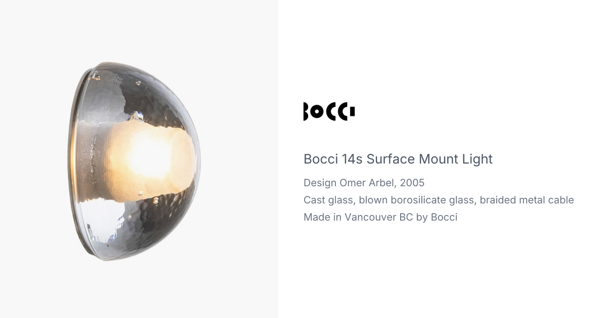 14S Surface Mount Light by Omer Arbel for Bocci | hive