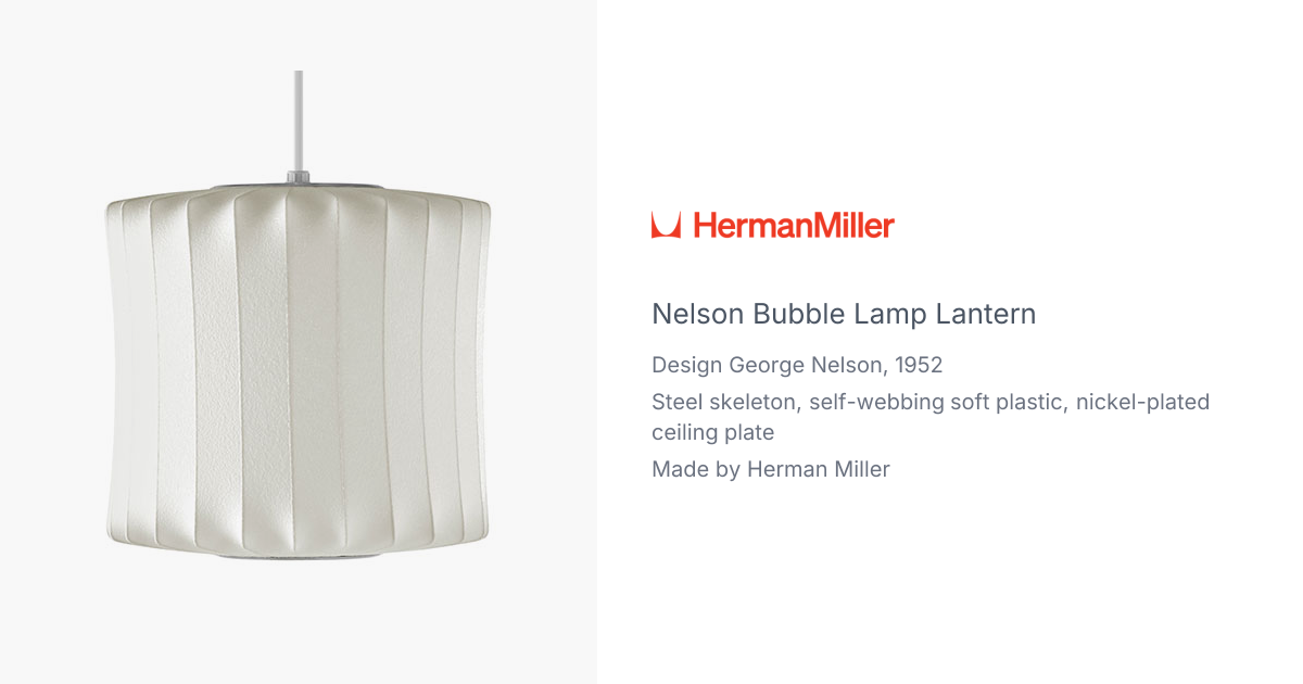 Nelson Lantern Bubble Lamp by Herman Miller | hive