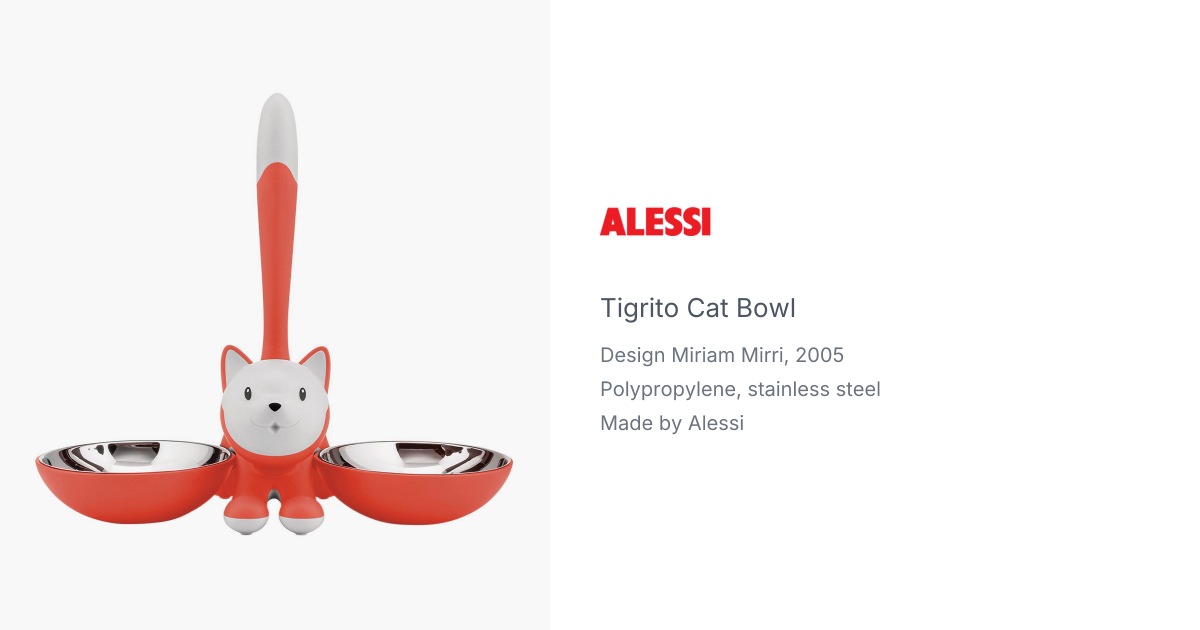 Tigrito Cat Bowl by Miriam Mirri for Alessi | hive